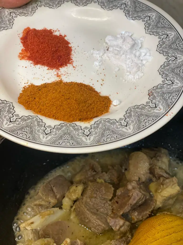 adding ground spices