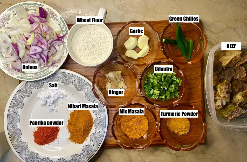 beef nihari ingredients