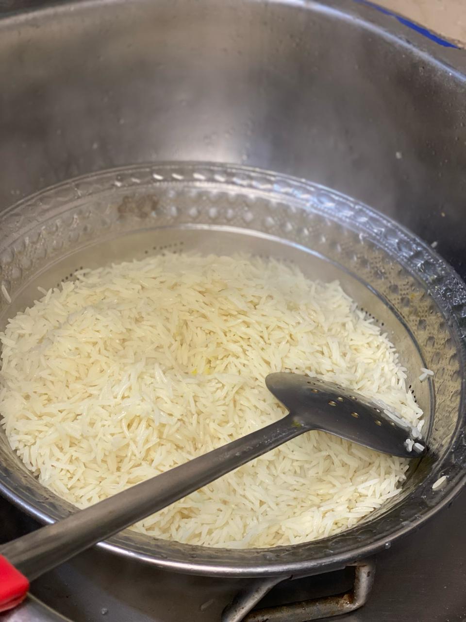 rinse the rice