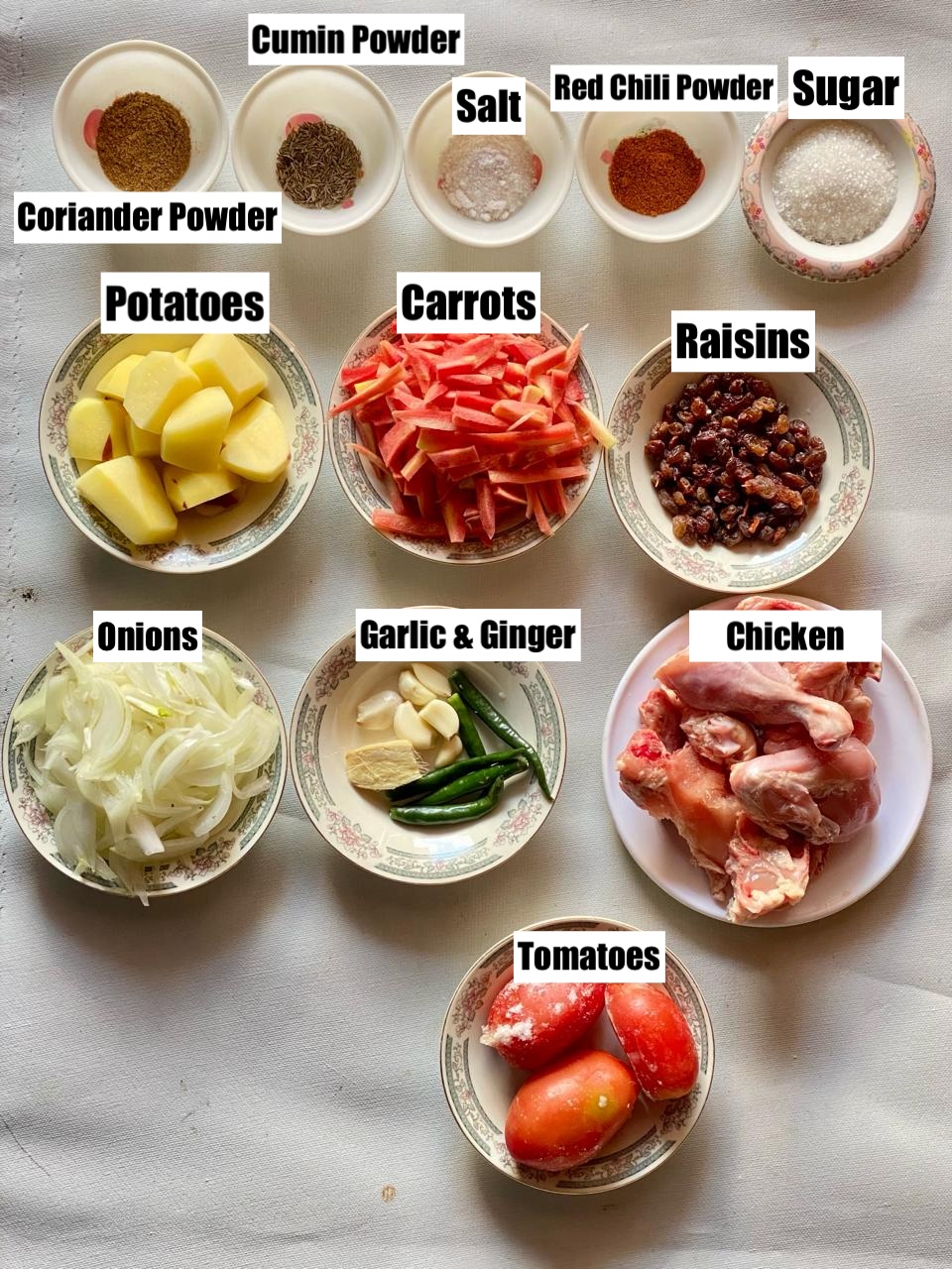 chicken pulao ingredients