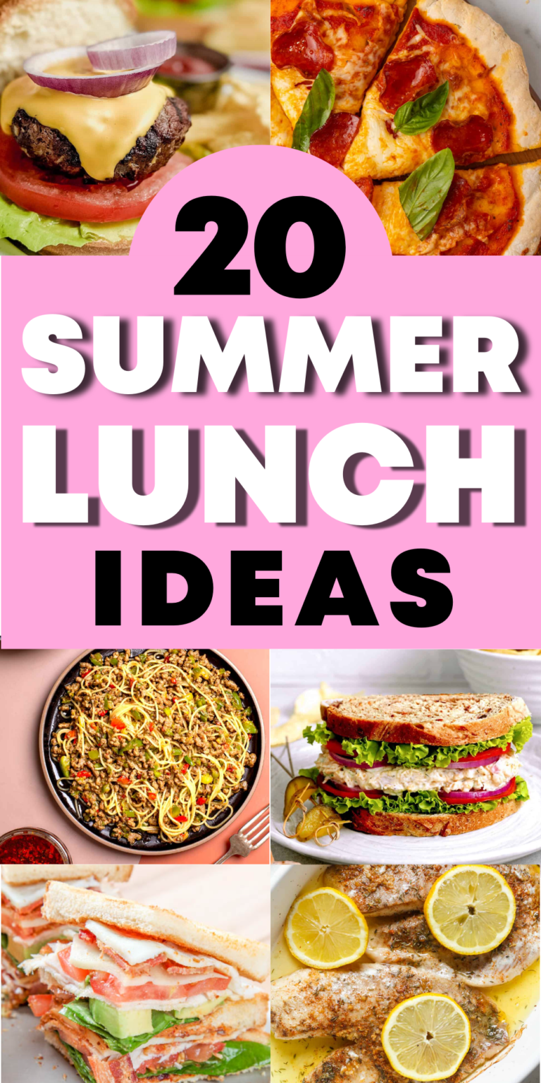 Summer Lunch Ideas  (under 20 minutes)