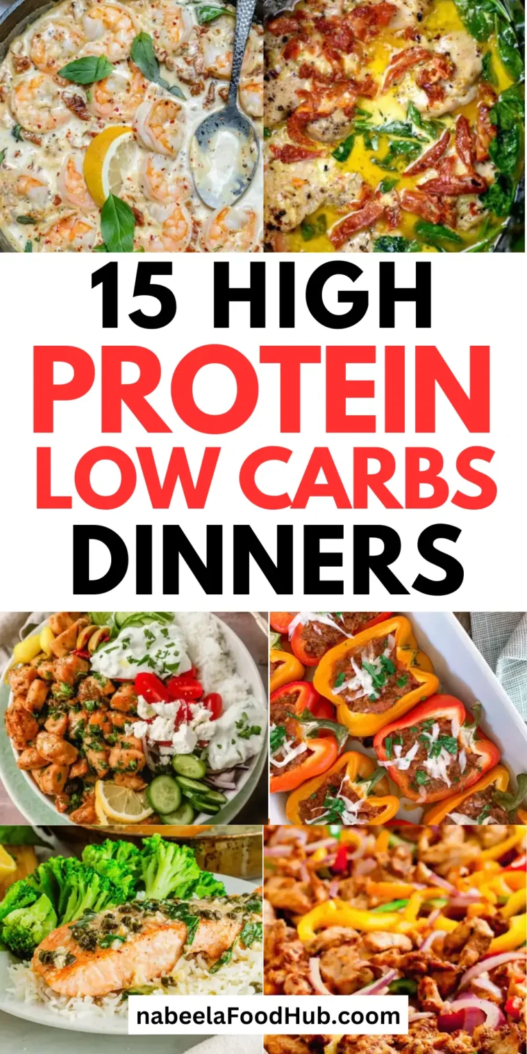 15 High Protein Low Carb Dinner Ideas 