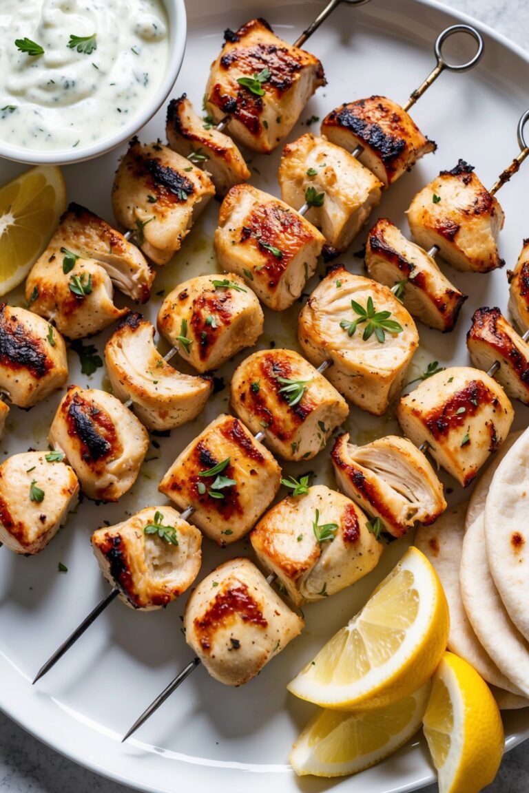 Greek Chicken Souvlaki Recipe