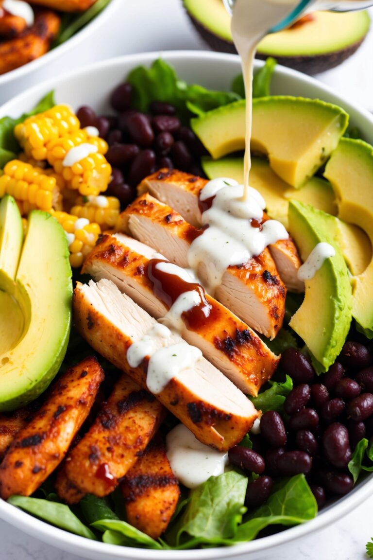 BBQ Ranch Chicken Bowl: A High Protein, Low Carb Healthy Dinner Recipe