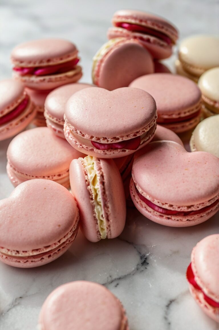Heart-Shaped Macarons
