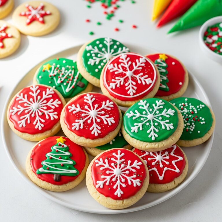 Soft Sugar Christmas Cookies with Royal Icing