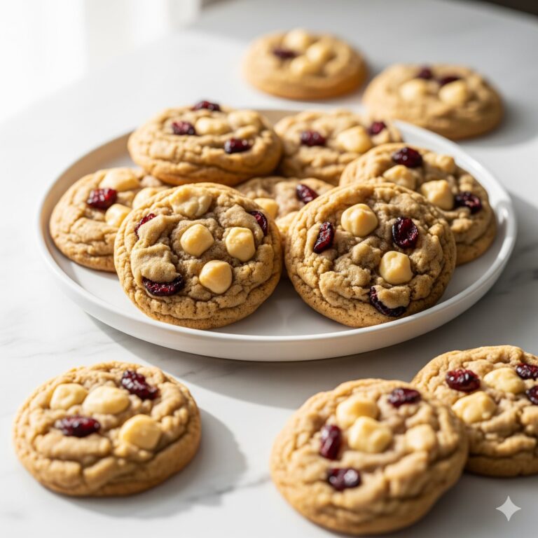 White Chocolate Cranberry Christmas Cookies