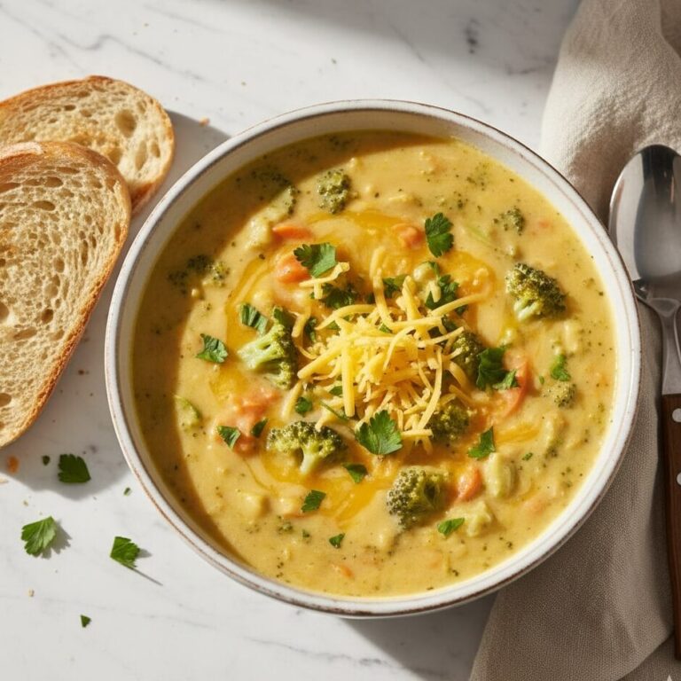 Crockpot Broccoli Cheese Soup