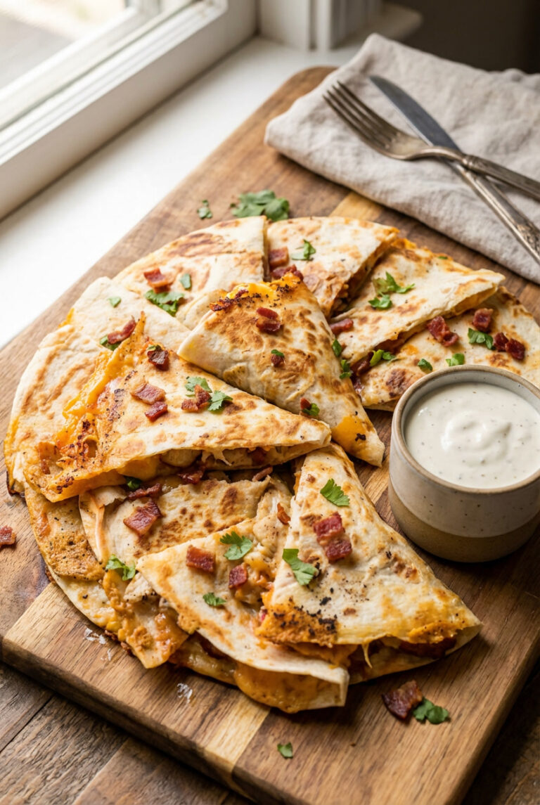 Chicken Bacon Ranch Quesadilla