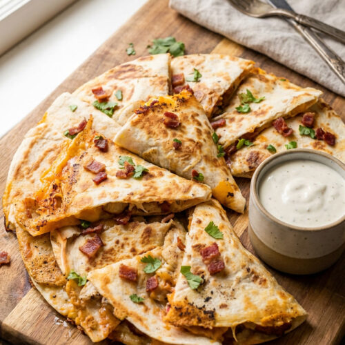 Chicken Bacon Ranch Quesadilla