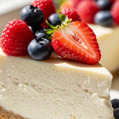 Cottage Cheese Cheesecake slice