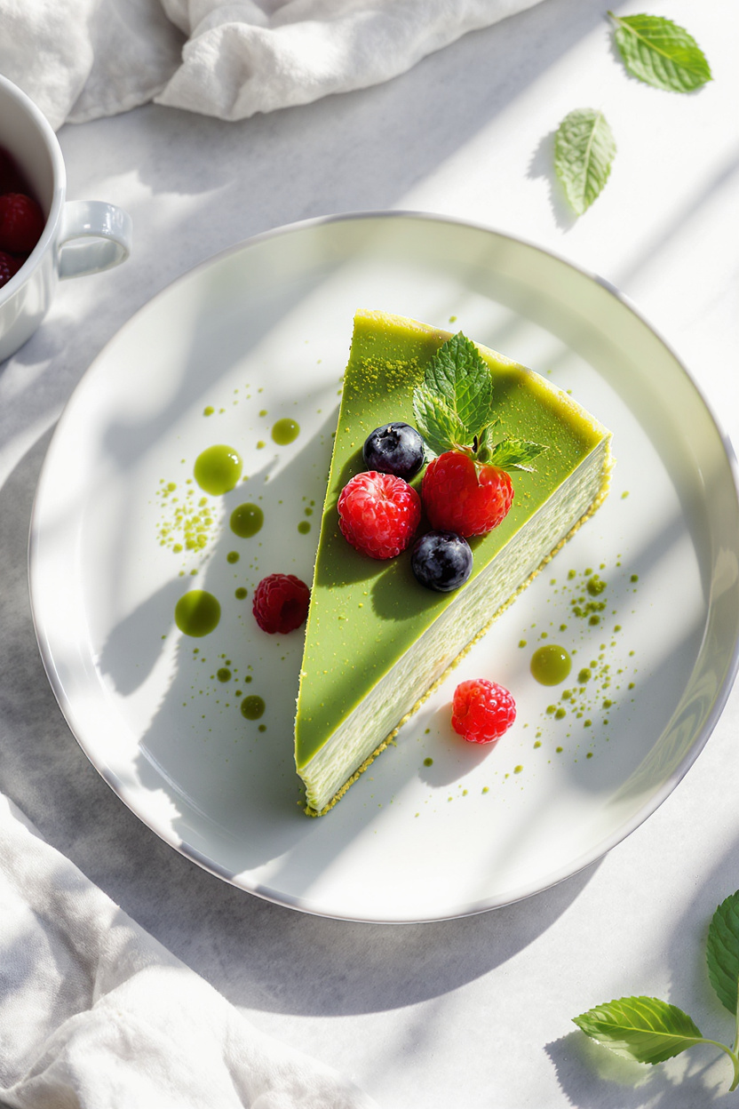 Matcha Cheesecake (Creamy, Velvety & Beautifully Green)