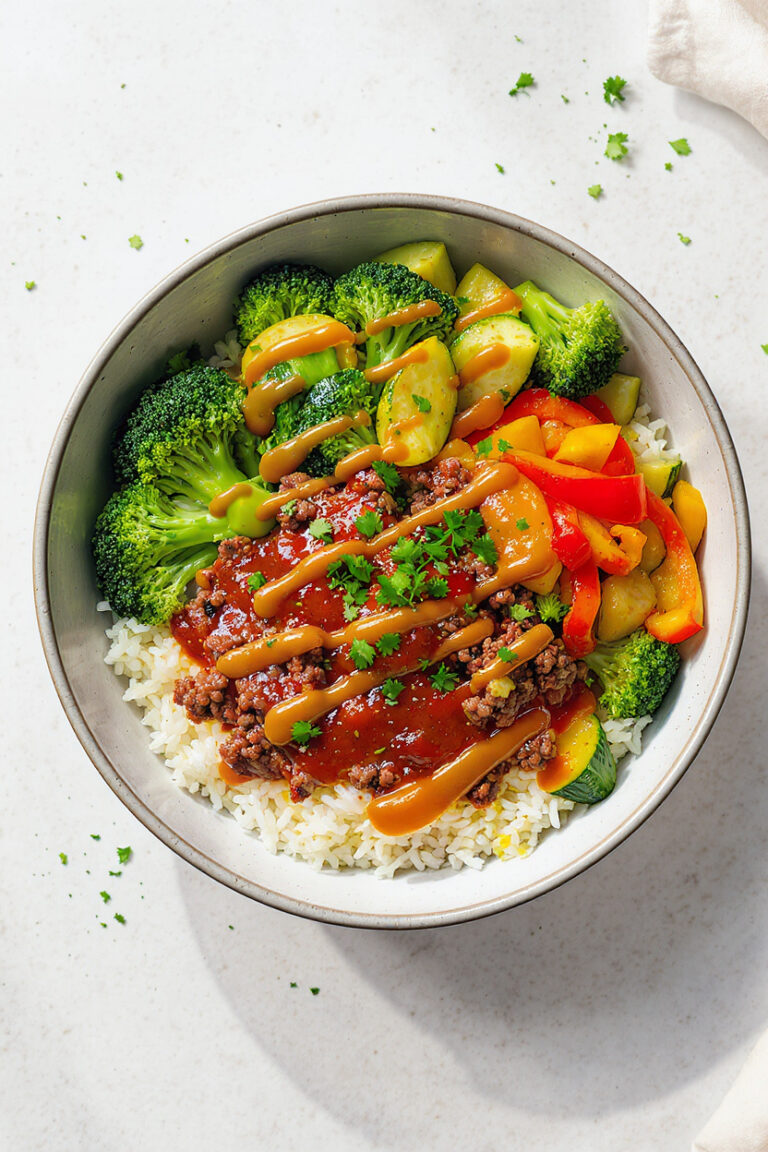 meat and veggie bowl recipe