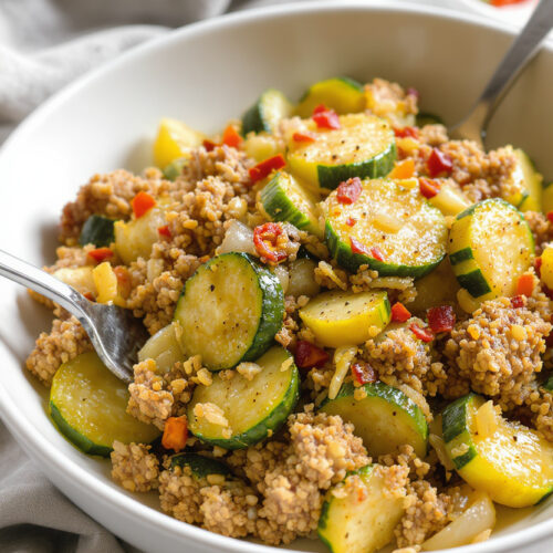 ground turkey with zucchini