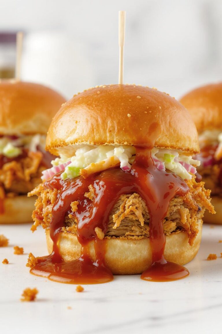 BBQ Chicken Sliders for 4th of July
