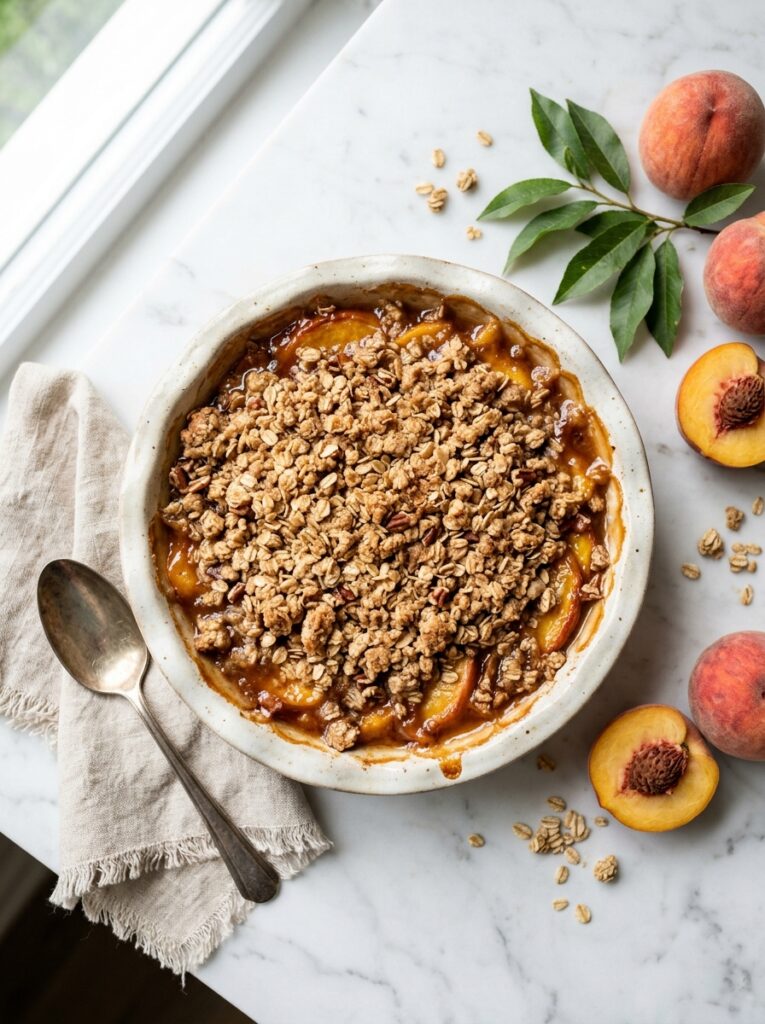peach crisp recipe