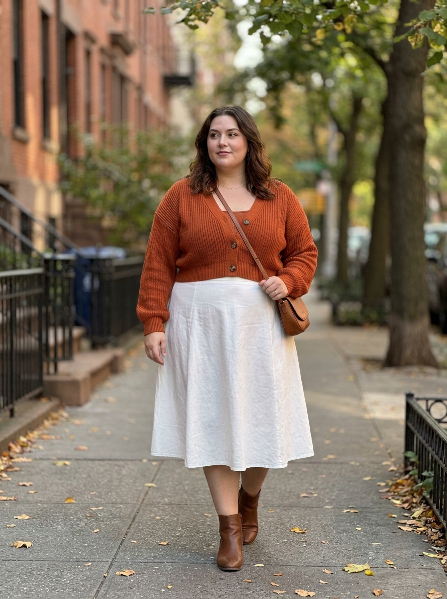 15 Plus Size White Skirt Outfit Ideas for Every Occasion
