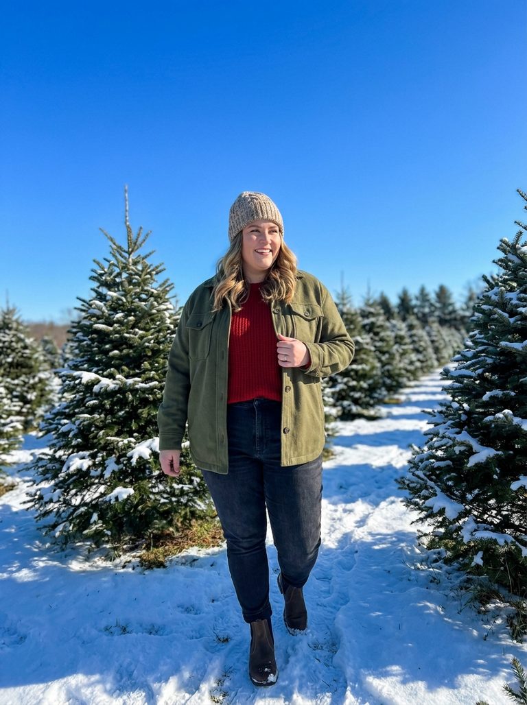10 Plus Size Green Christmas Outfits for a Fresh Festive Look